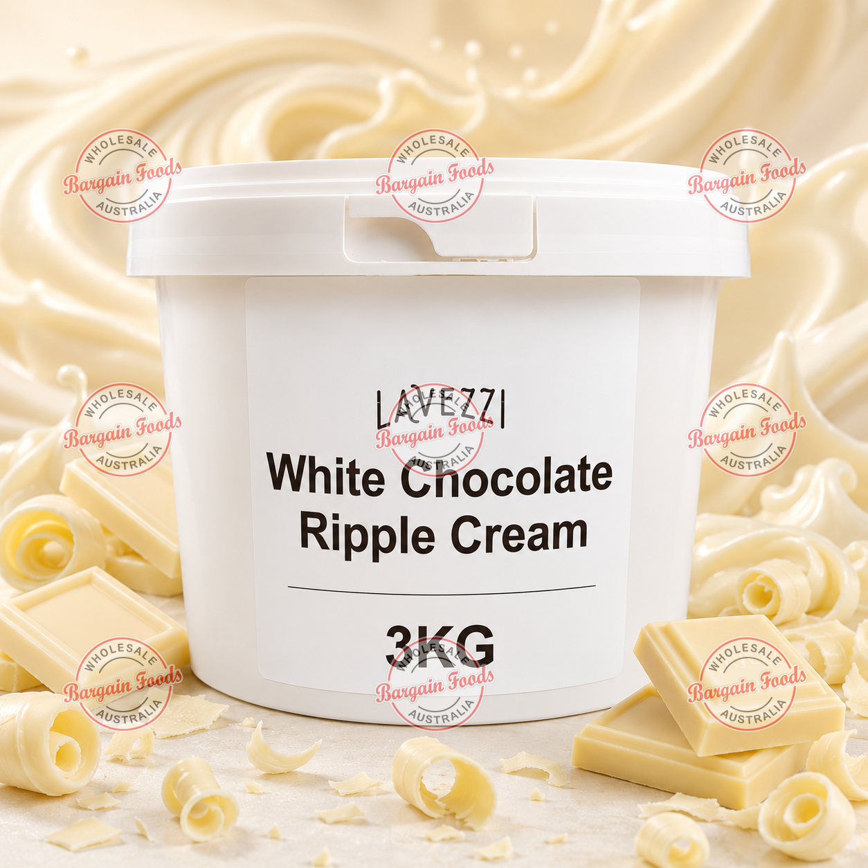 White Chocolate Ripple Cream - 3kg