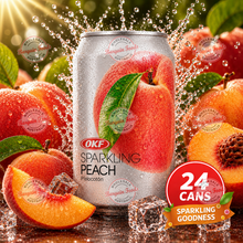 OKF Sparkling Water Drink Box Peach - 350ml x24 (BULK)