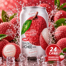 OKF Sparkling Water Drink Box Lychee - 350ml x24 (BULK)