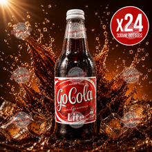 Berts Soda Glass Bottles Go Cola Light - 330ml x24 (BULK)